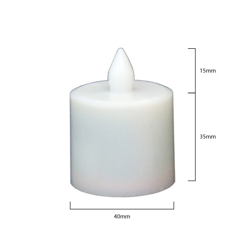 SafeFlame™ LED Tealights: Rechargeable 12pcs set