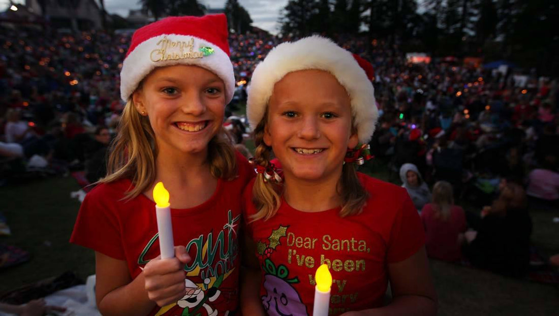 Community members enjoying an Australian Carols event