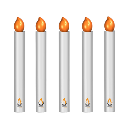 LED Taper Candle: Classic Amber