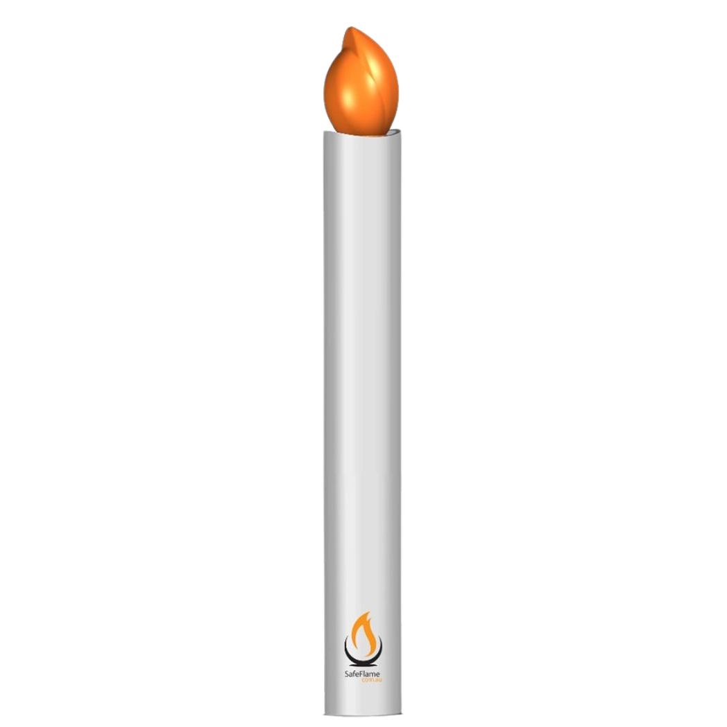 LED Taper Candle: Classic Amber