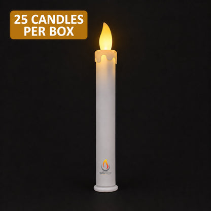 SafeFlame Classic LED candles 25-candle box — 25 candles per box